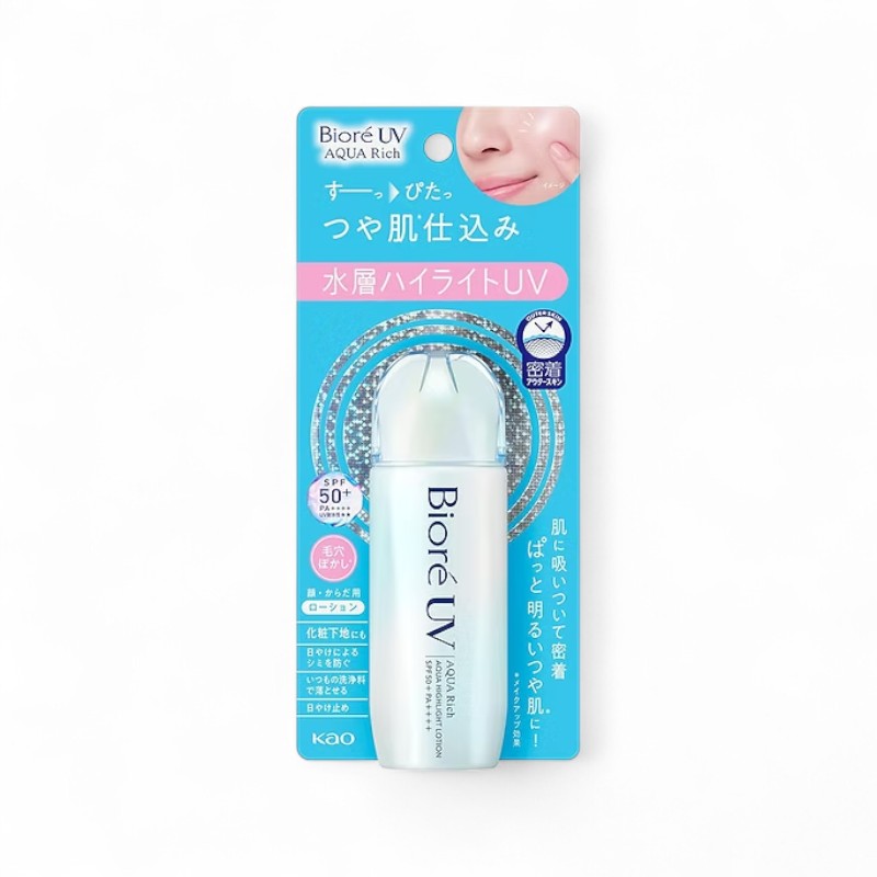 Kao Biore UV Aqua Rich Aqua Highlight Lotion SPF 50+ PA++++ 70ml