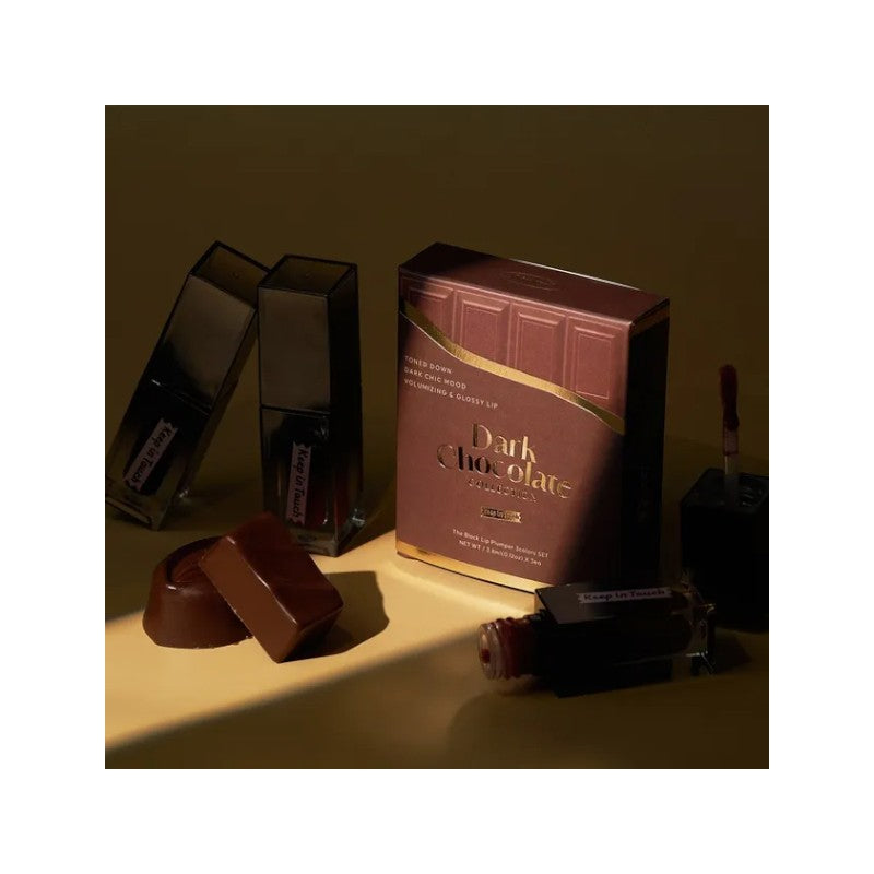 Keep in Touch The Black Lip Plumper Tint Dark Chocolate Collection Set 3 pcs