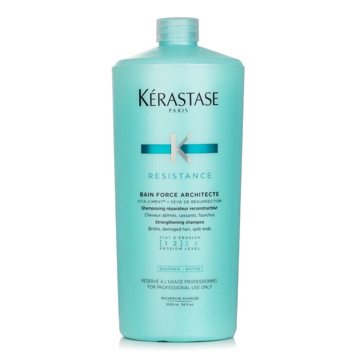 Kerastase Resistance Bain Force Architecte Strengthening Shampoo (For Brittle, Damaged Hair, Split Ends) E0574601 1000ml/34oz