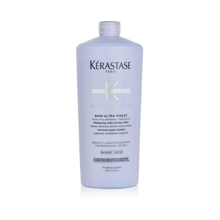 Kerastase Blond Absolu Bain Ultra-Violet Anti-Brass Purple Shampoo (Lightened, Cool Blonde or Grey Hair)   E2921900 1000ml/34oz