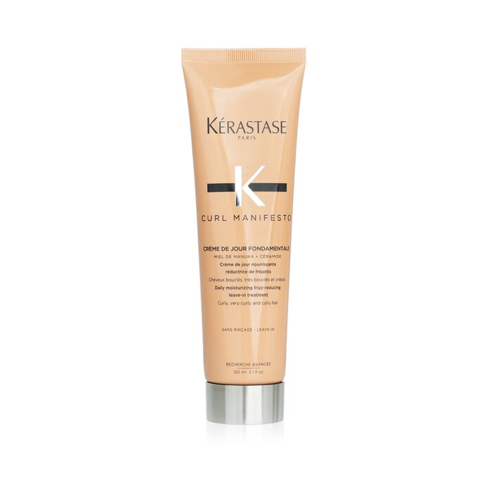 Kerastase Curl Manifesto Creme De Jour Fondamentale Hair Cream Daily Moisturizing Frizz-Reducing Leave-in Treatment-For Curly Hair96874 150ml/5.1oz