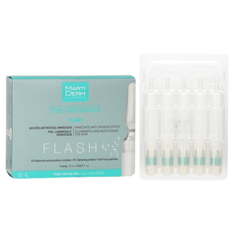 Martiderm Flash Ampoules Anti-fatigue (For All Skin) 435600 5 Ampoules x2ml