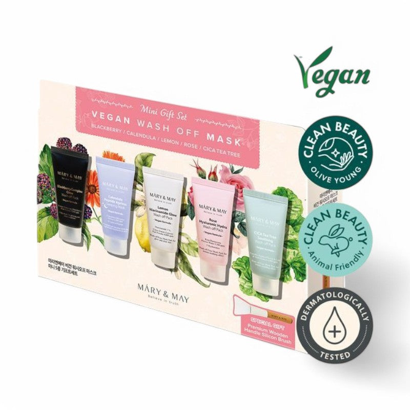 Mary&amp;May Vegan Wash Off Mask Mini Gift Set 5 pcs