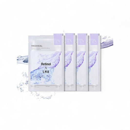 Mediheal Derma Synergy Wrapping Mask Retinol X LHA - Pore Care 4 pcs