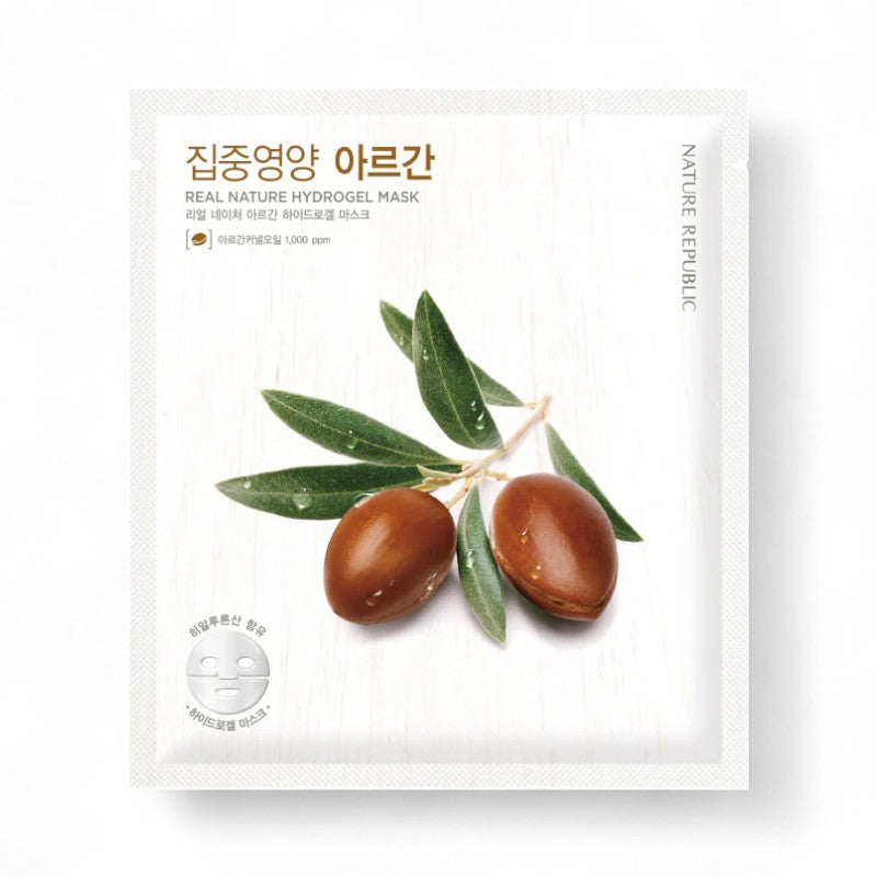 NATURE REPUBLIC Real Nature Hydrogel Mask - 10 Types Argan