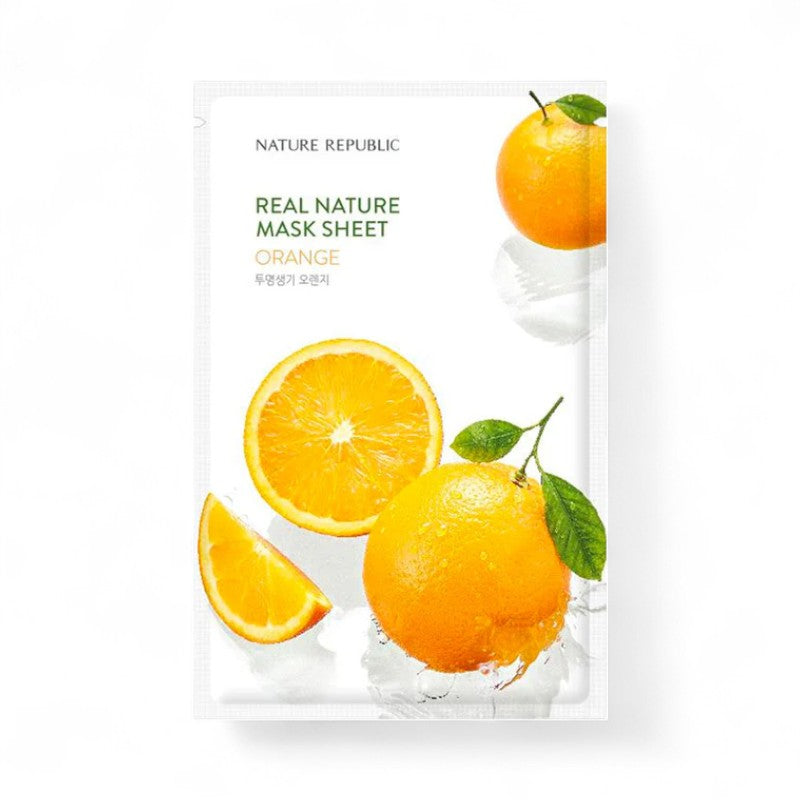 NATURE REPUBLIC Real Nature Mask Sheet - 14 Types Orange