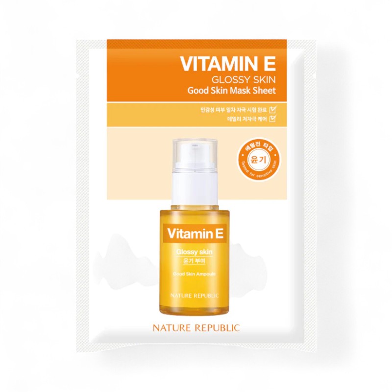 NATURE REPUBLIC Good Skin Mask Sheet - 10 Types Vitamin E