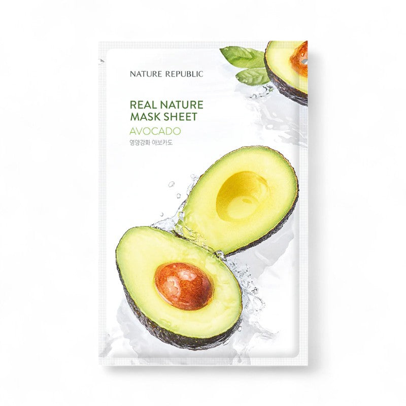 NATURE REPUBLIC Real Nature Mask Sheet - 14 Types Avocado