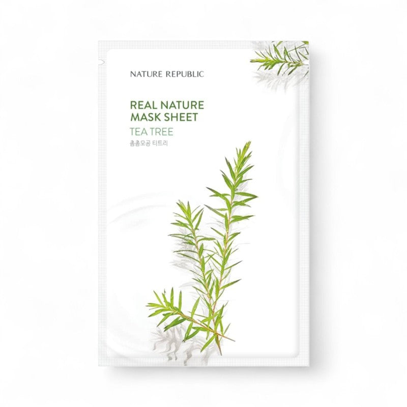 NATURE REPUBLIC Real Nature Mask Sheet - 14 Types Tea Tree