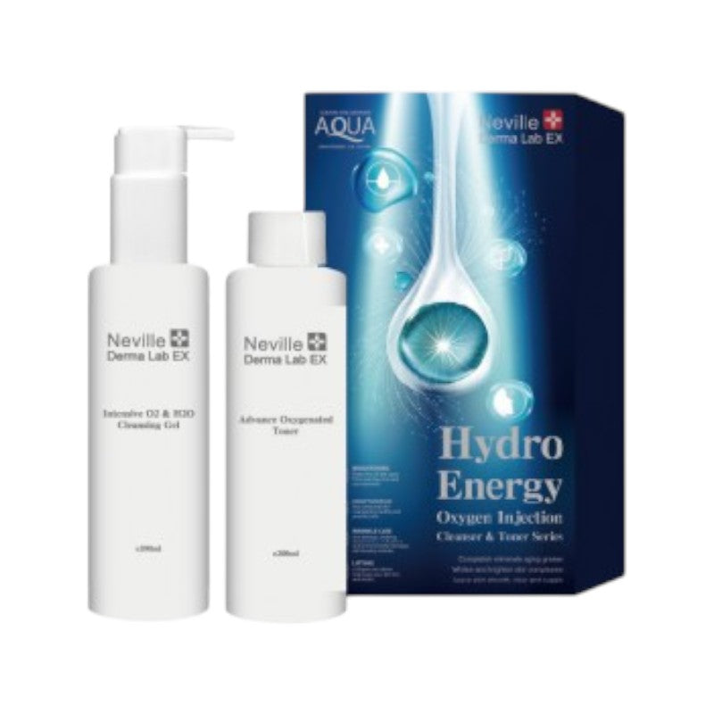 Neville Derma Lab EX Hydro Energy Oxygen Injection Cleanser &amp; Toner Series 200ml x 2pc