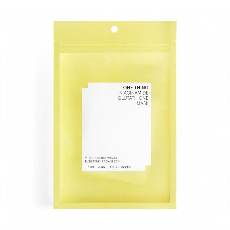 ONE THING Niacinamide Glutathione Mask 7 sheets