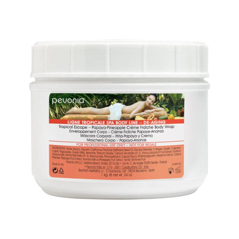 Pevonia Crème Fraiche Wrap with Papaya-Pineapple 1kg
