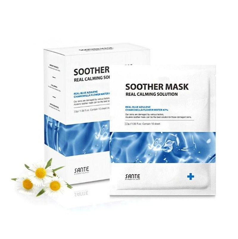 SANTE Soother Mask-Real Claming Solution 1box*10