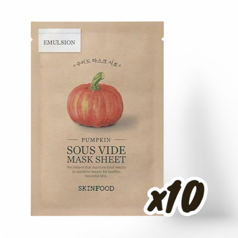 SKINFOOD Sous Vide Mask Set - 10 Types Pumpkin 22g x 10 pcs