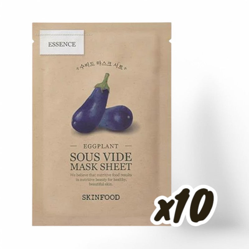 SKINFOOD Sous Vide Mask Set - 10 Types Eggplant 22g x 10 pcs