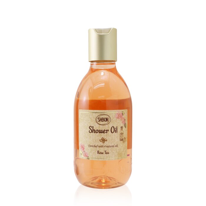 Sabon Shower Oil - Rose Tea (Plastic Bottle) 924121 300ml/10.5oz