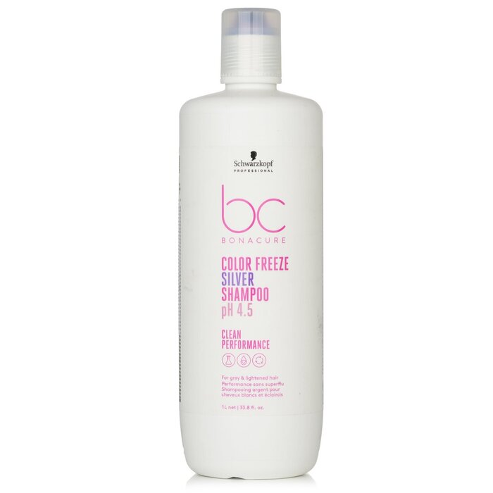 Schwarzkopf BC Bonacure pH 4.5 Color Freeze Silver Shampoo (For Grey &amp; Lightened Hair) 722857 1000ml/33.8oz