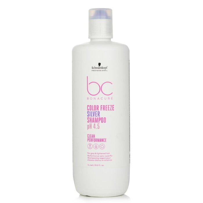 Schwarzkopf BC Bonacure pH 4.5 Color Freeze Silver Shampoo (For Grey &amp; Lightened Hair) 722857 1000ml/33.8oz