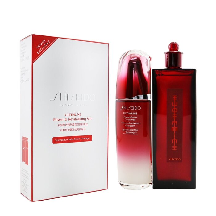 SHISEIDO 資生堂紅妍肌活修護組：紅妍肌活精華 100ml + Eudermine 活膚精華水 200ml 19028 2件組