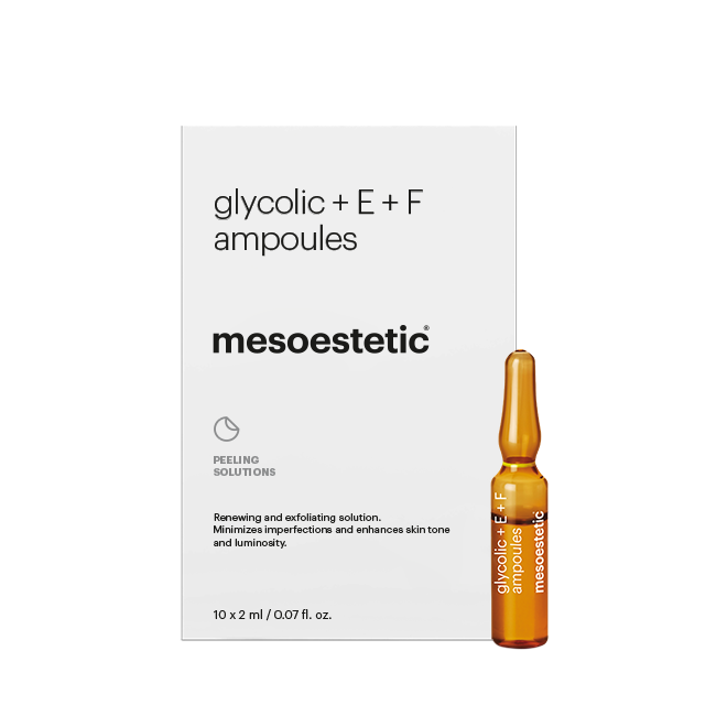 mesoestetic glycolic+E+F ampoules 2ml x 10