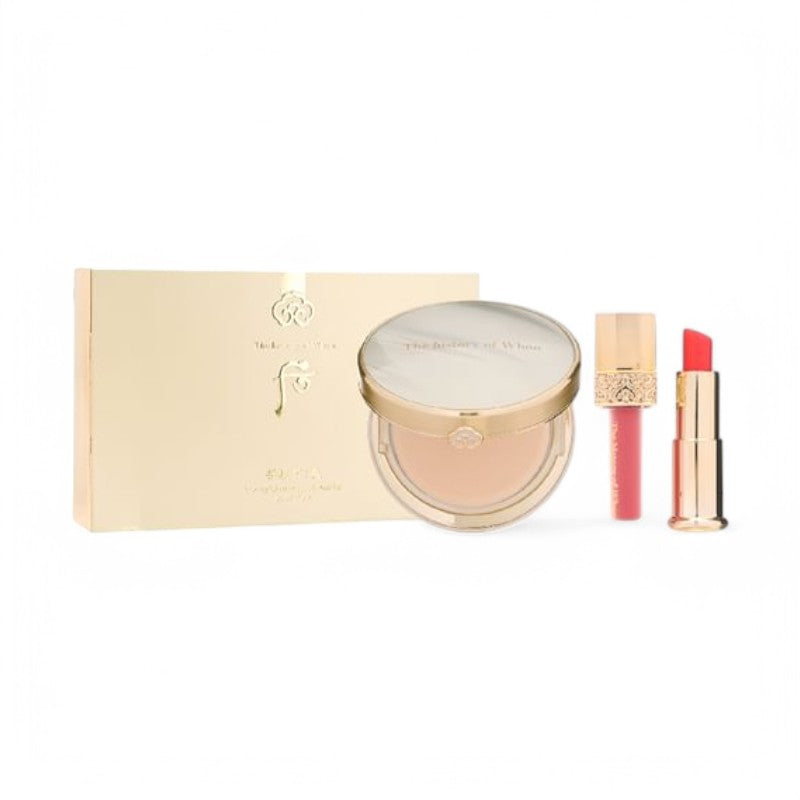 THE WHOO Gongjinhyang Mi Luxury Glow Pressed Powder 01 Special Set 3 pcs