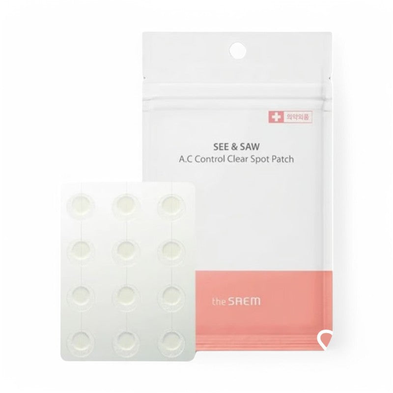 The Saem See &amp; Saw A.C Control Clear Spot Patch Bundle Set 24 patches x 5 pcs