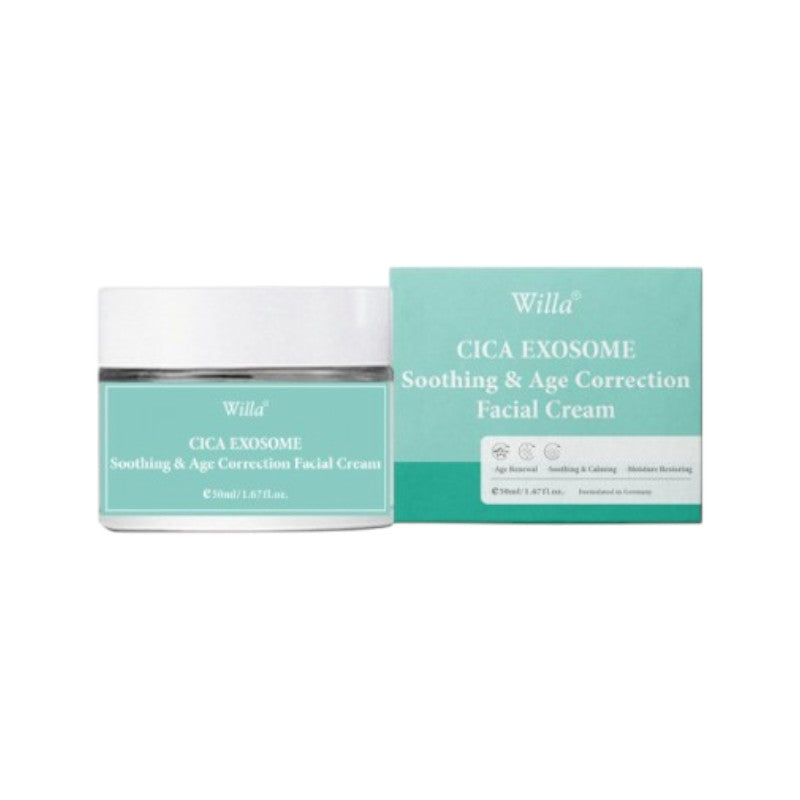 Willa CICA EXOSOME Soothing &amp; Age Correction Facial Cream 50g