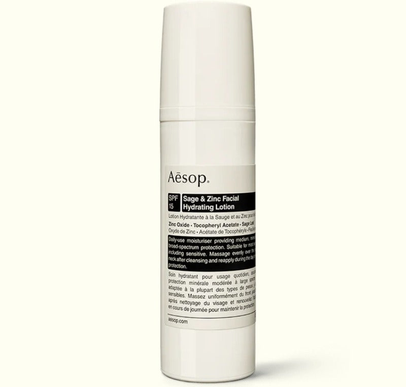 Aesop Sage &amp; Zinc Facial Hydrating Lotion SPF15 034134 50ML