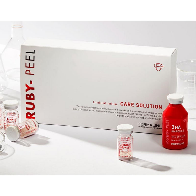 Dermaline RUBY-PEEL CARE SOLUTION 35ml + 1g x 5ea