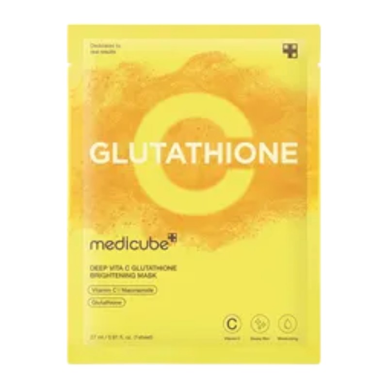 medicube Deep Vita C Glutathione Brightening Mask 27ml x 1 Sheet