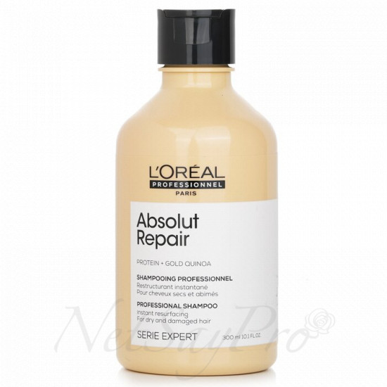 Professionnel Serie Expert - Absolut Repair Protein + Gold Quinoa Instant Resurfacing Shampoo 300ml/10.1oz